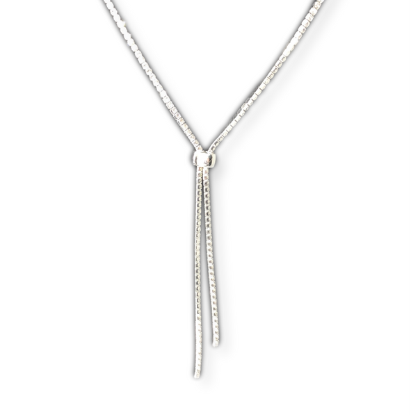 Crystal Zipper Necklace